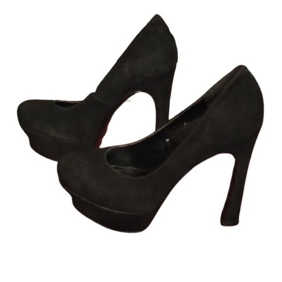 Kelsi Dagger Women's 7.5 M Abrielle Black Suede Stilettos - Picture 1 of 5